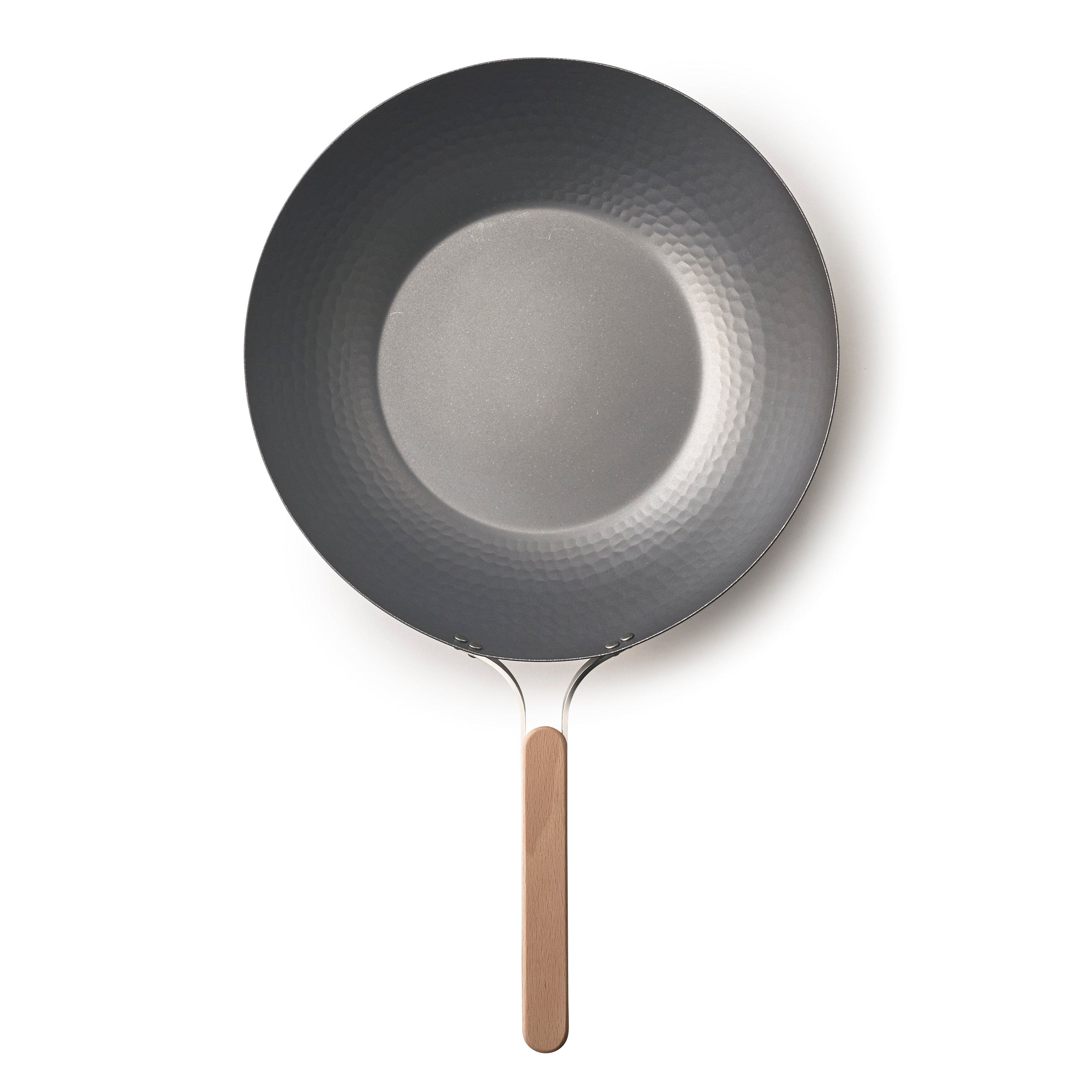 Nitrided Carbon Steel Wok Pan 32cm - Made In Japan UK
