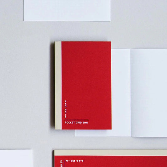 Sikigu Pocket Size Pad Note (Grid/Red)