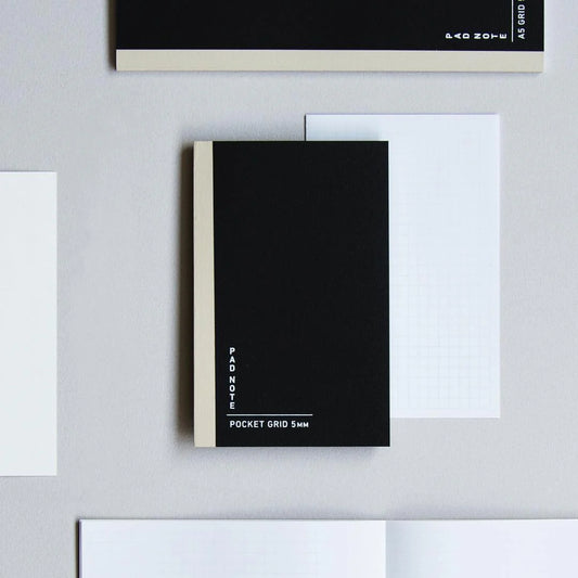Sikigu Pocket Size Pad Note (Grid/Black)