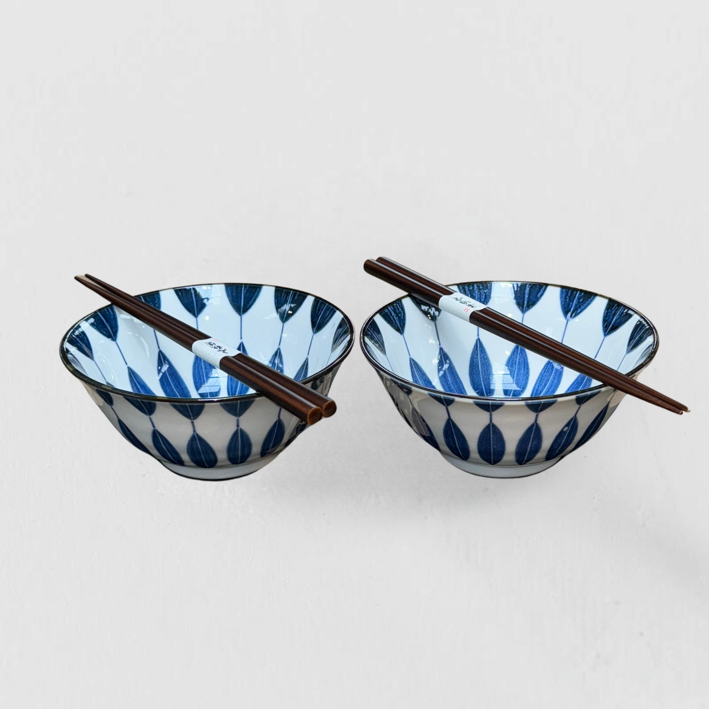 Indigo Sunflower Design 2 piece boxed bowl set 15cm