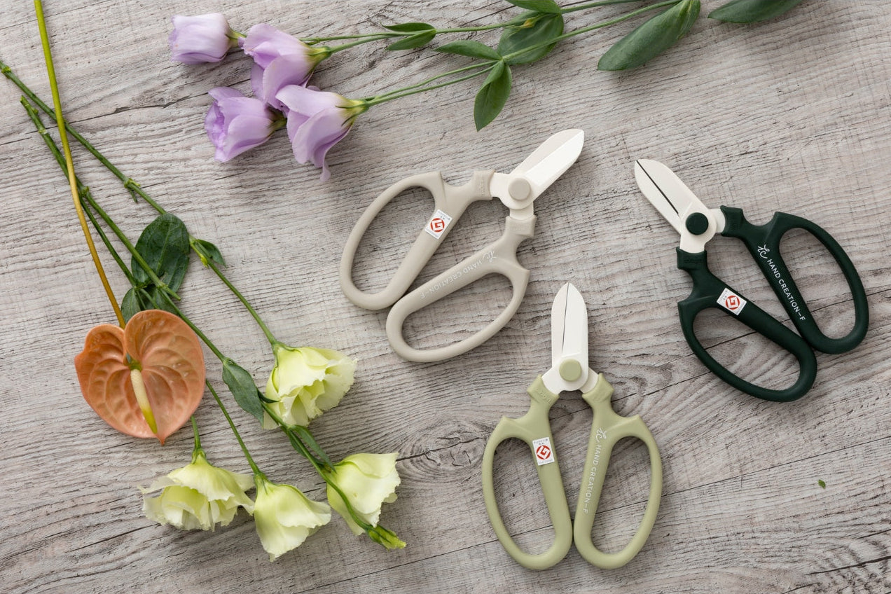 Sakagen F-170 Flower Scissors Yellow – Made In Japan UK