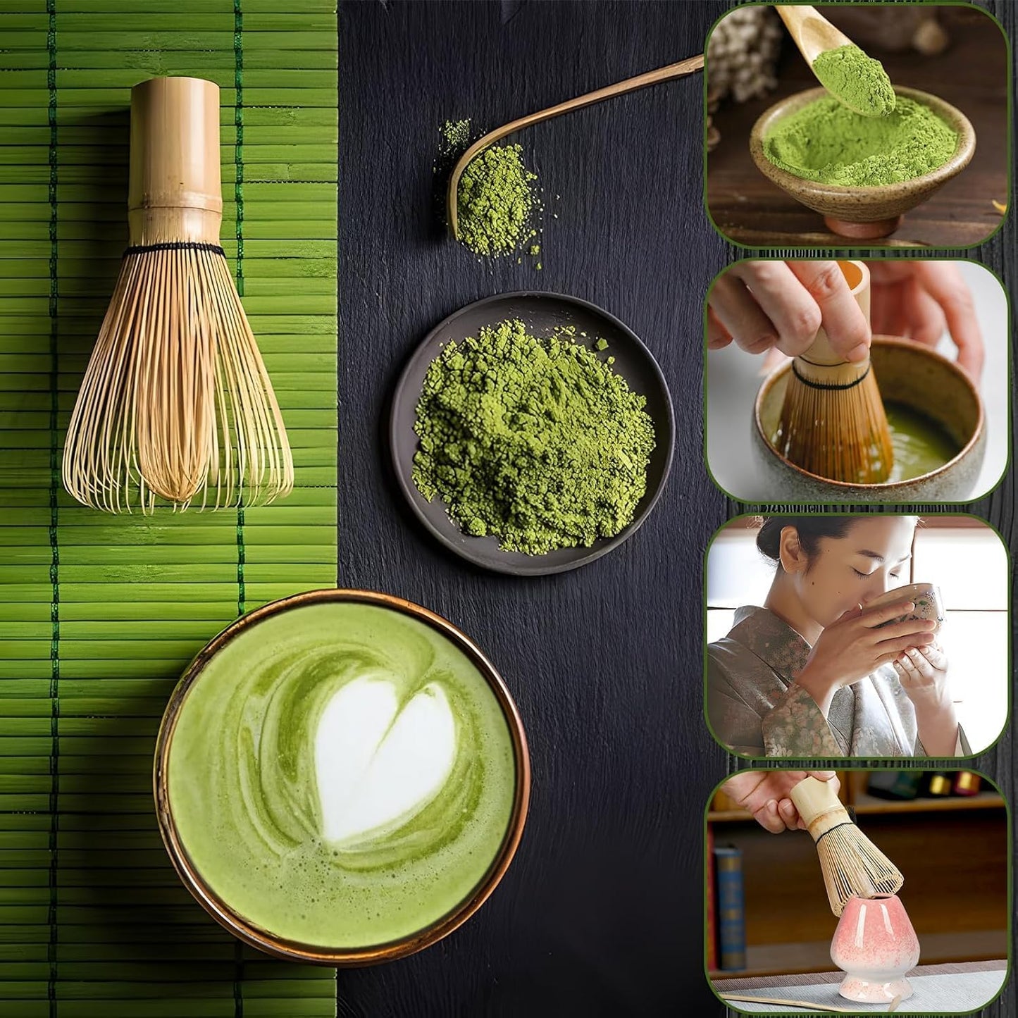 Traditional Bamboo Matcha Whisk Chasen