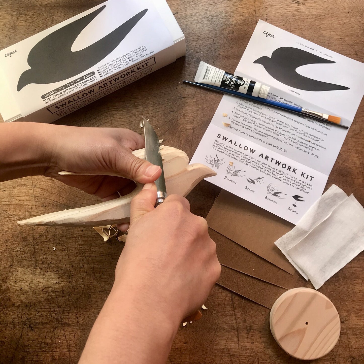 Swallow Artwork DIY Craft Kit Set - Small
