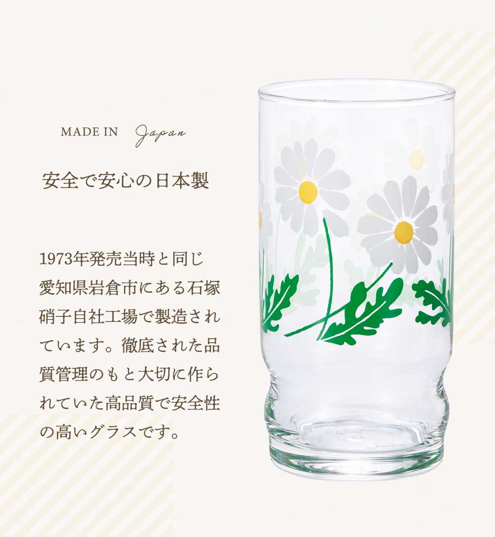 Aderia Retro Wildflower Gift Box Glass Tumbler 270ml