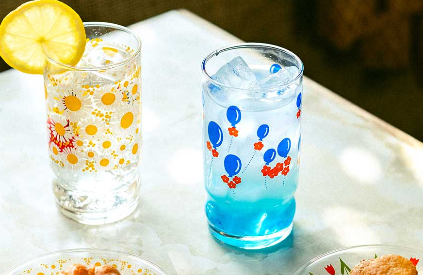 Aderia Retro Blooming Flowers Gift Box Glass Tumbler 270ml
