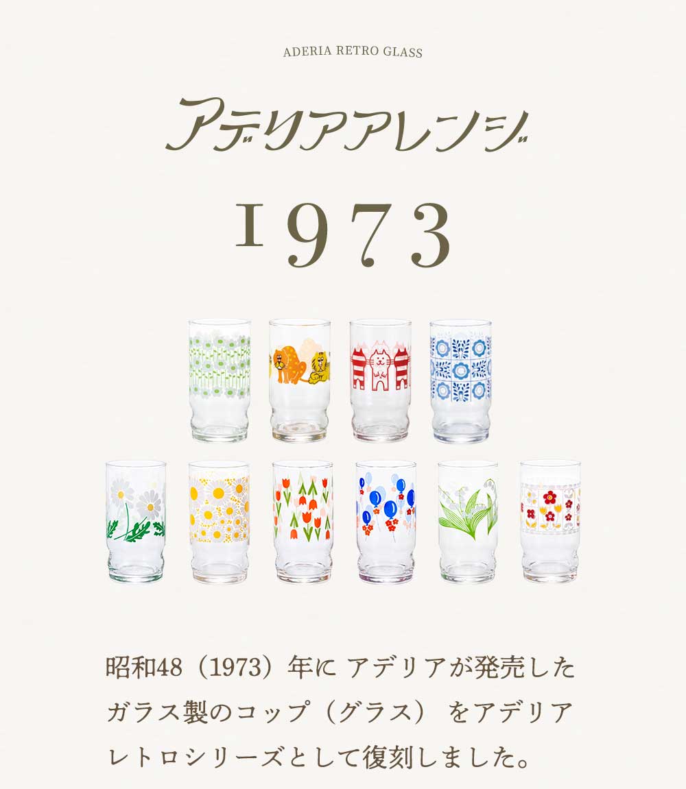 Aderia Retro Blooming Flowers Gift Box Glass Tumbler 270ml