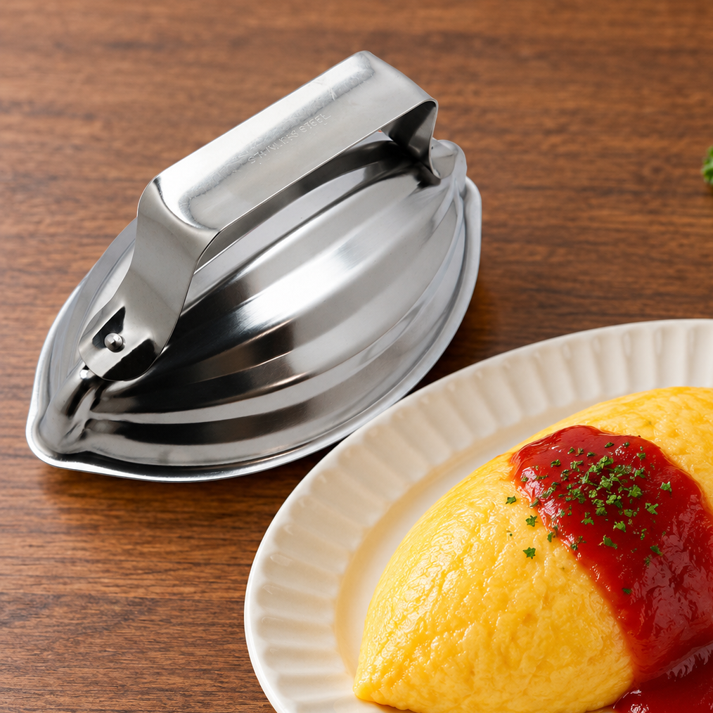 Ajido Stainless Steel Omurice Rice Mould - Melon Shape