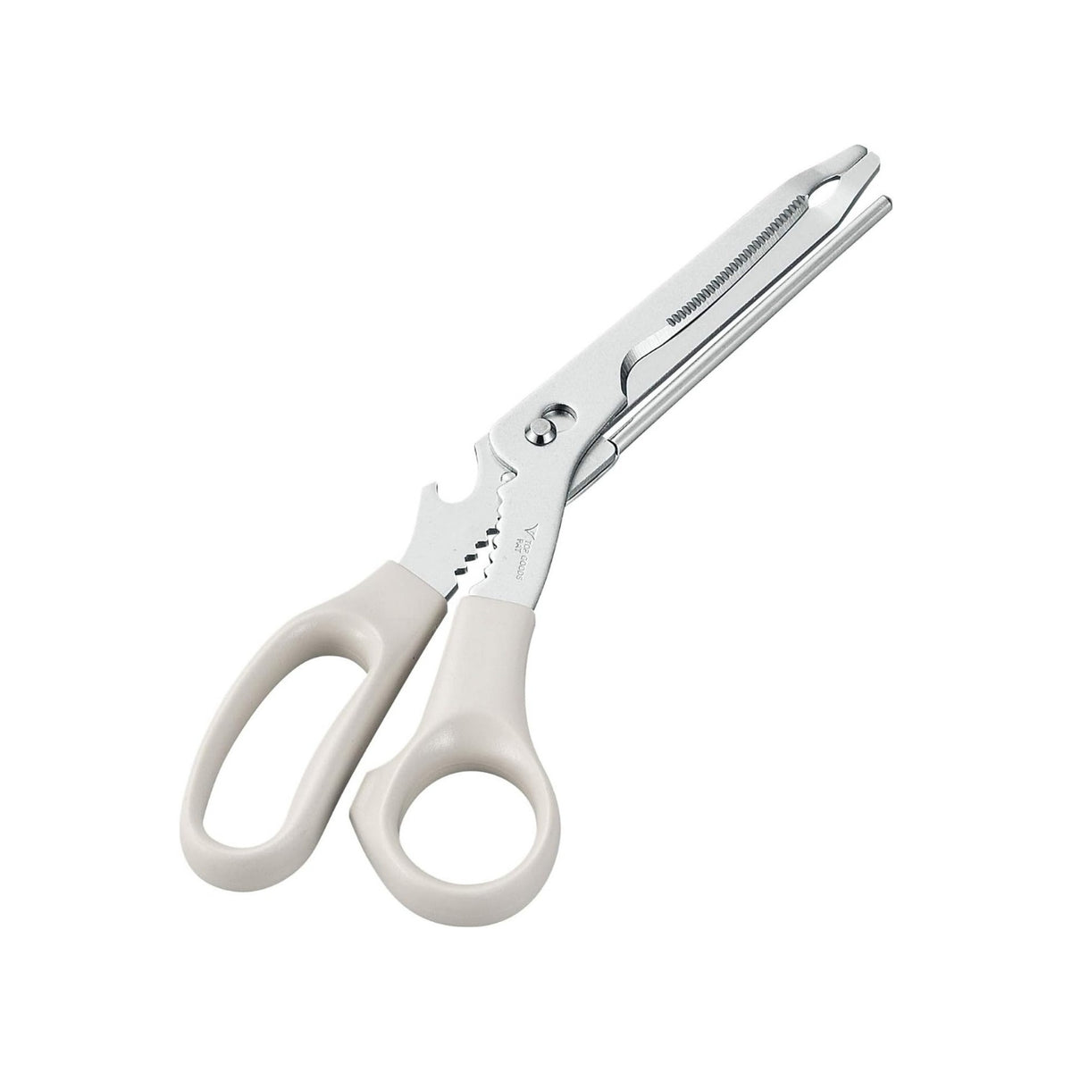 Ajiwai Multi-Purpose Kitchen Scissors 22.5cm - White