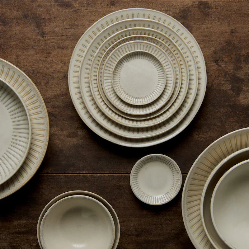 Ridged Alabaster ramekin 10cm