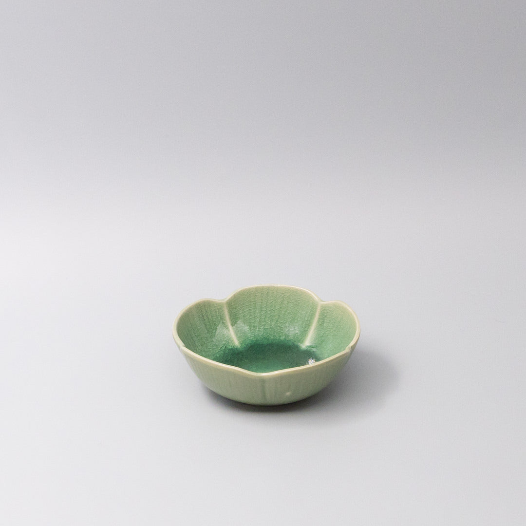 Amane Emerald Flower Sauce Dish 12cm