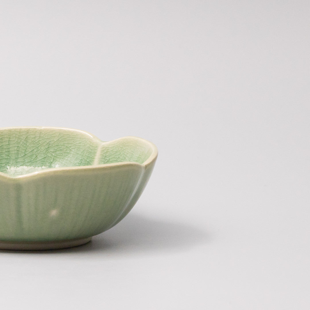 Amane Emerald Flower Sauce Dish 12cm