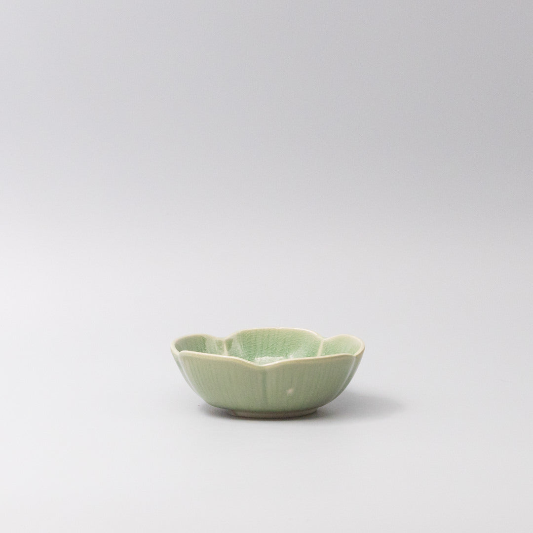 Amane Emerald Flower Sauce Dish 12cm