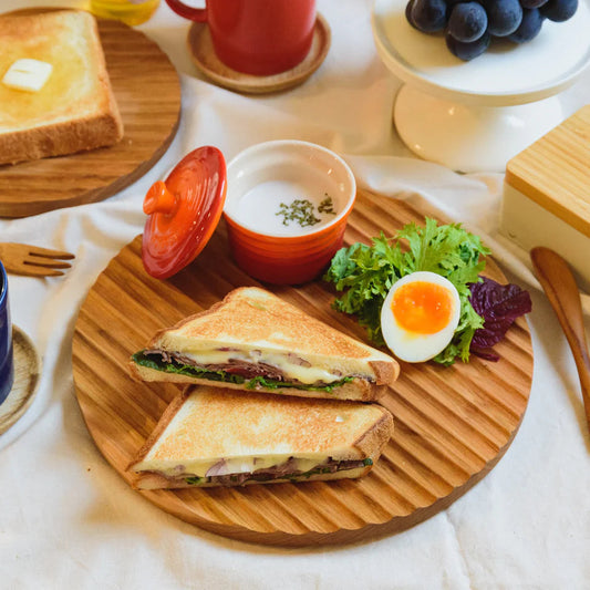 Asakura Naminori Wooden Breakfast & Serving Plate 27cm