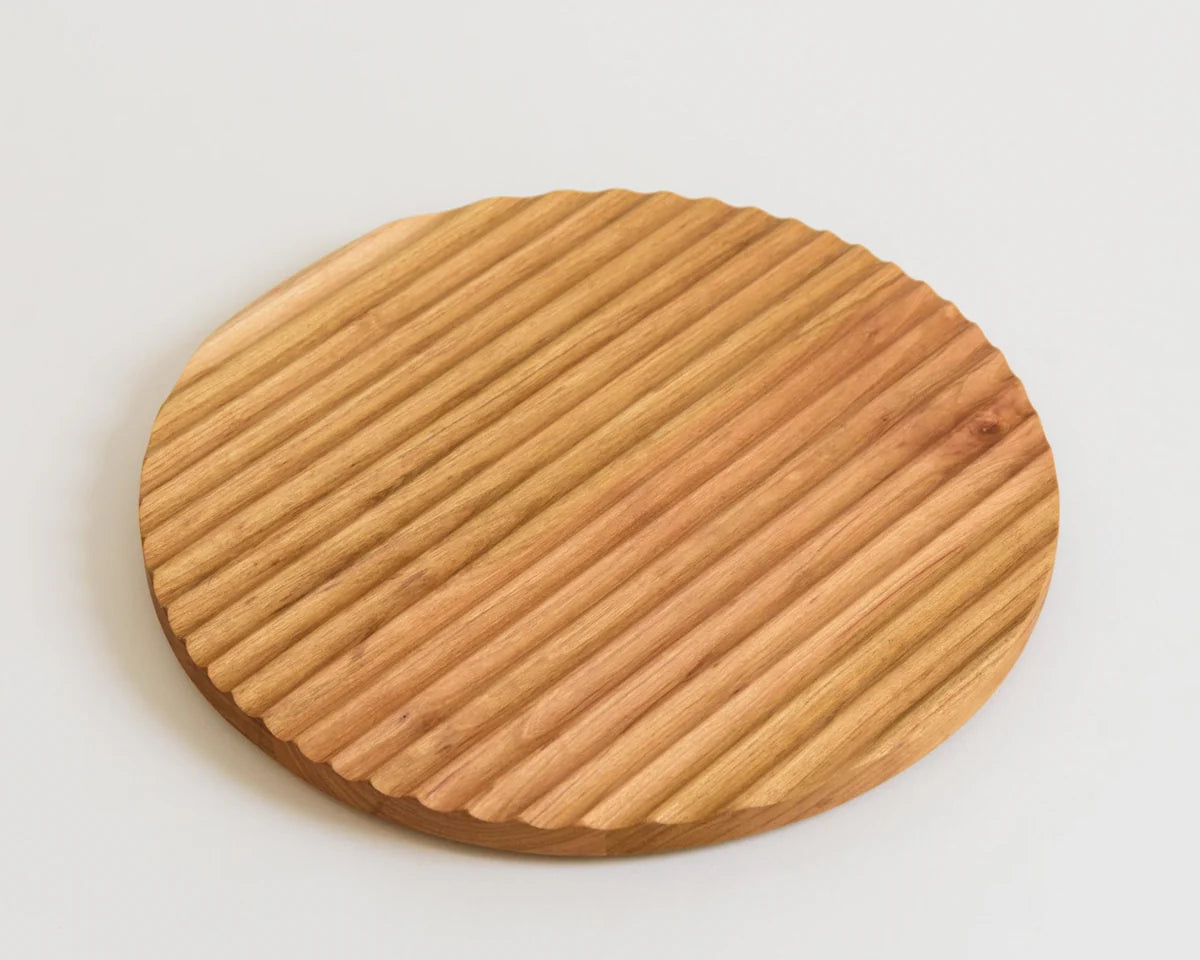 Asakura Naminori Wooden Breakfast & Serving Plate 27cm