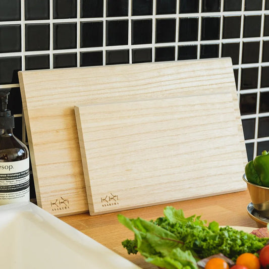 Asakura Paulownia Wood Cutting Board Set