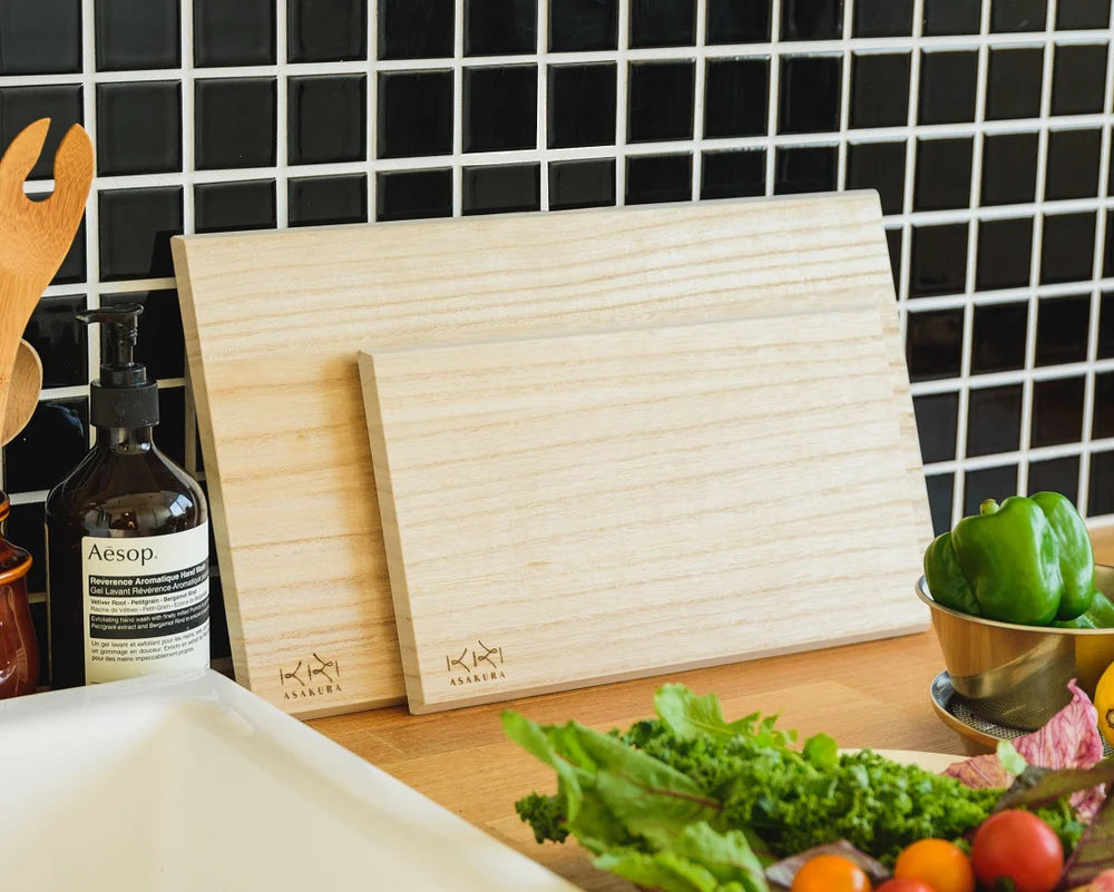 Asakura Paulownia Wood Cutting Board Set