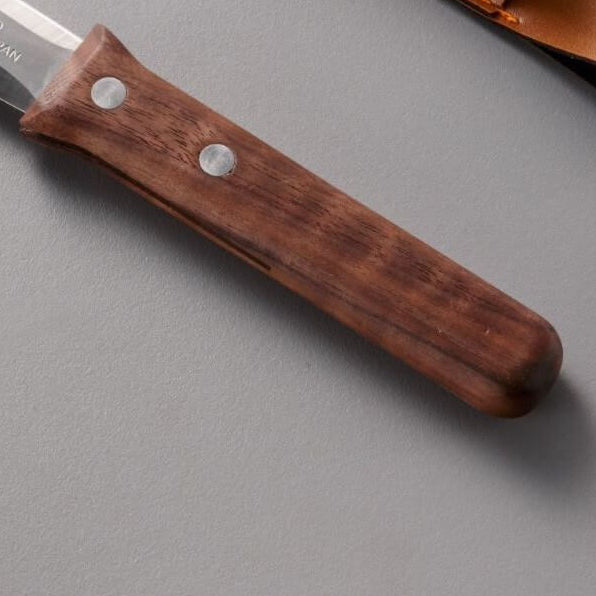 Asano Japanese Planting Knife with Leather Sheath