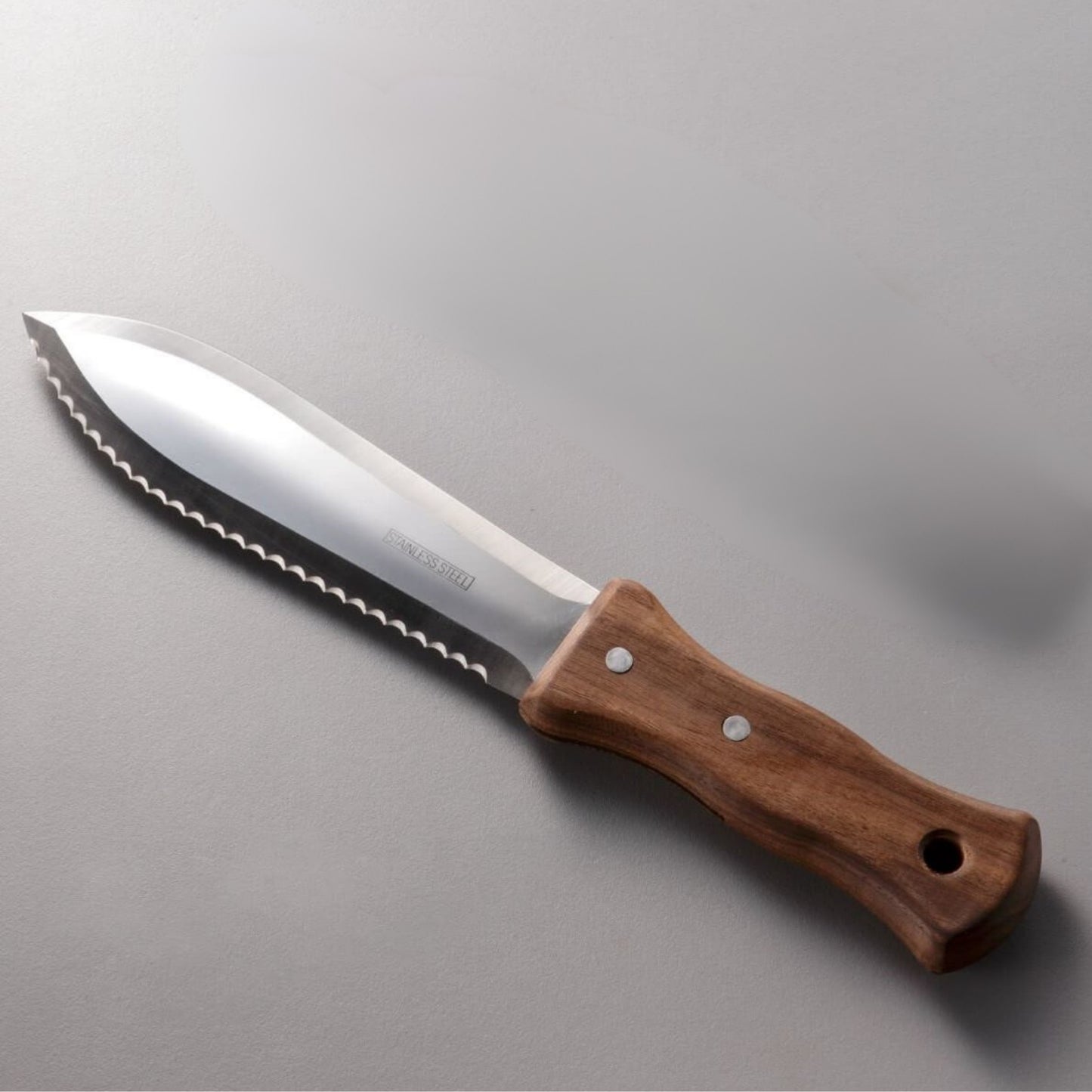 Asano Stainless Steel Hori Hori with Leather Sheath