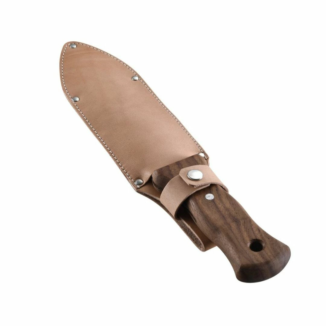Asano Stainless Steel Hori Hori with Leather Sheath