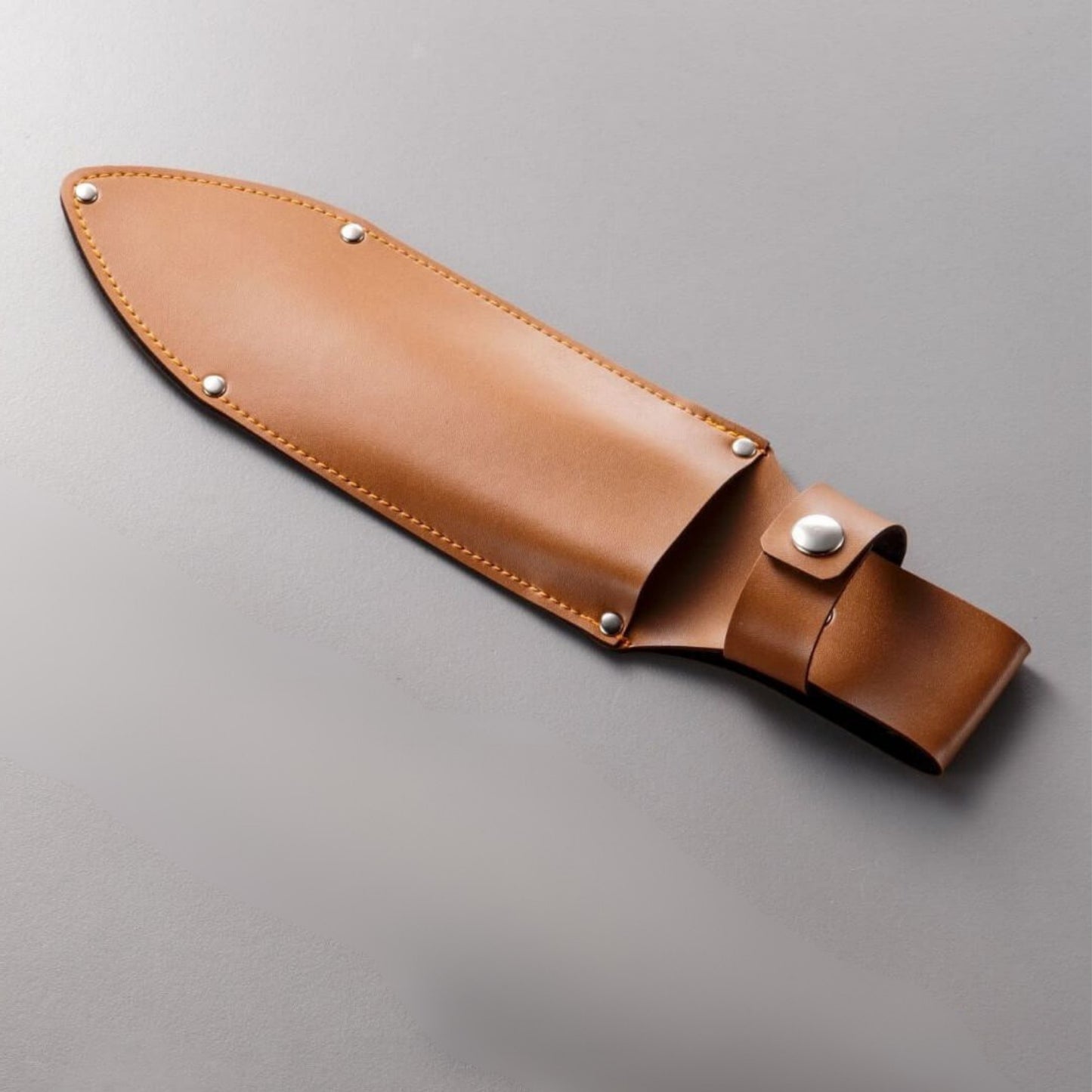 Asano Stainless Steel Hori Hori with Leather Sheath