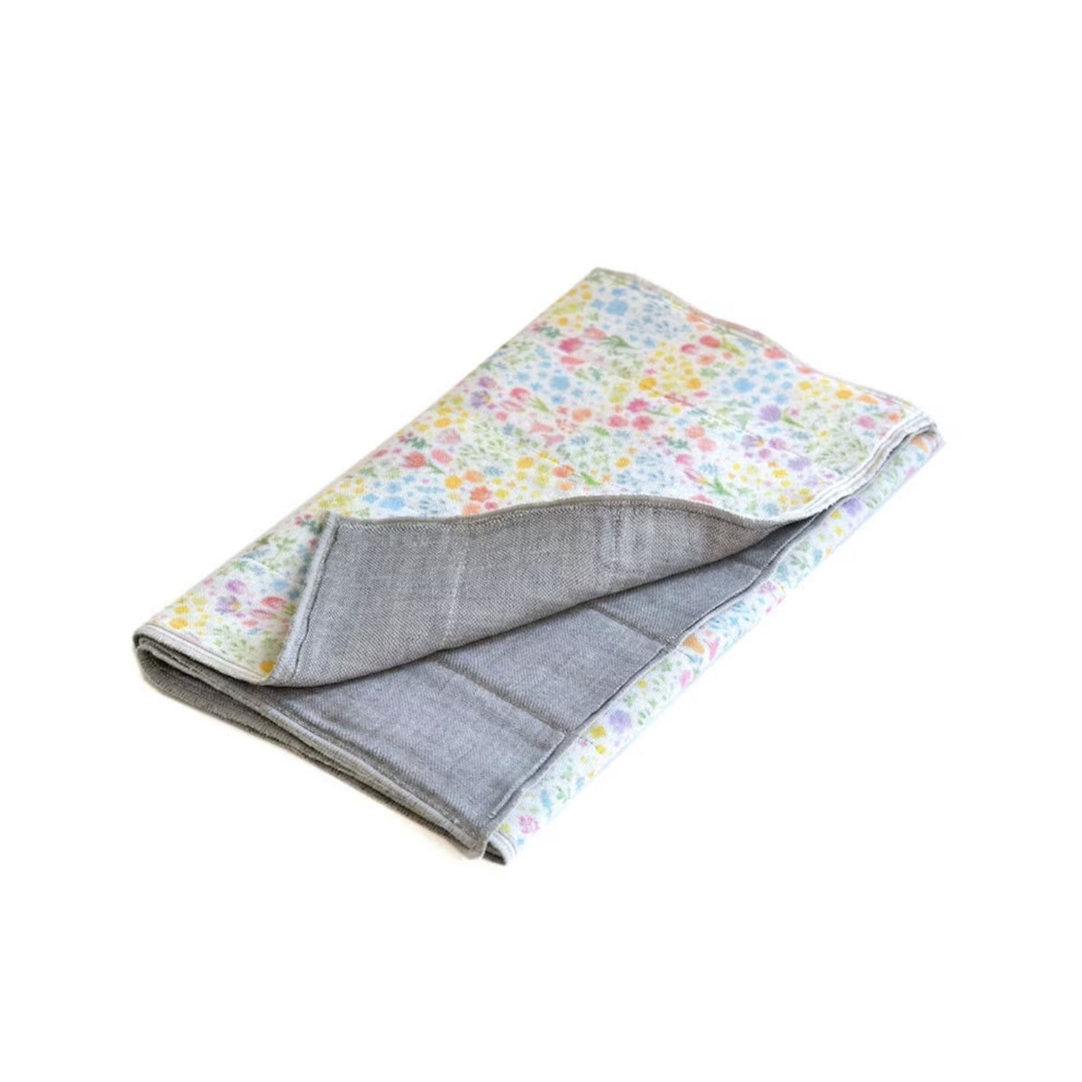 Binchotan Charcoal Slim Bath Towel - Flower Garden