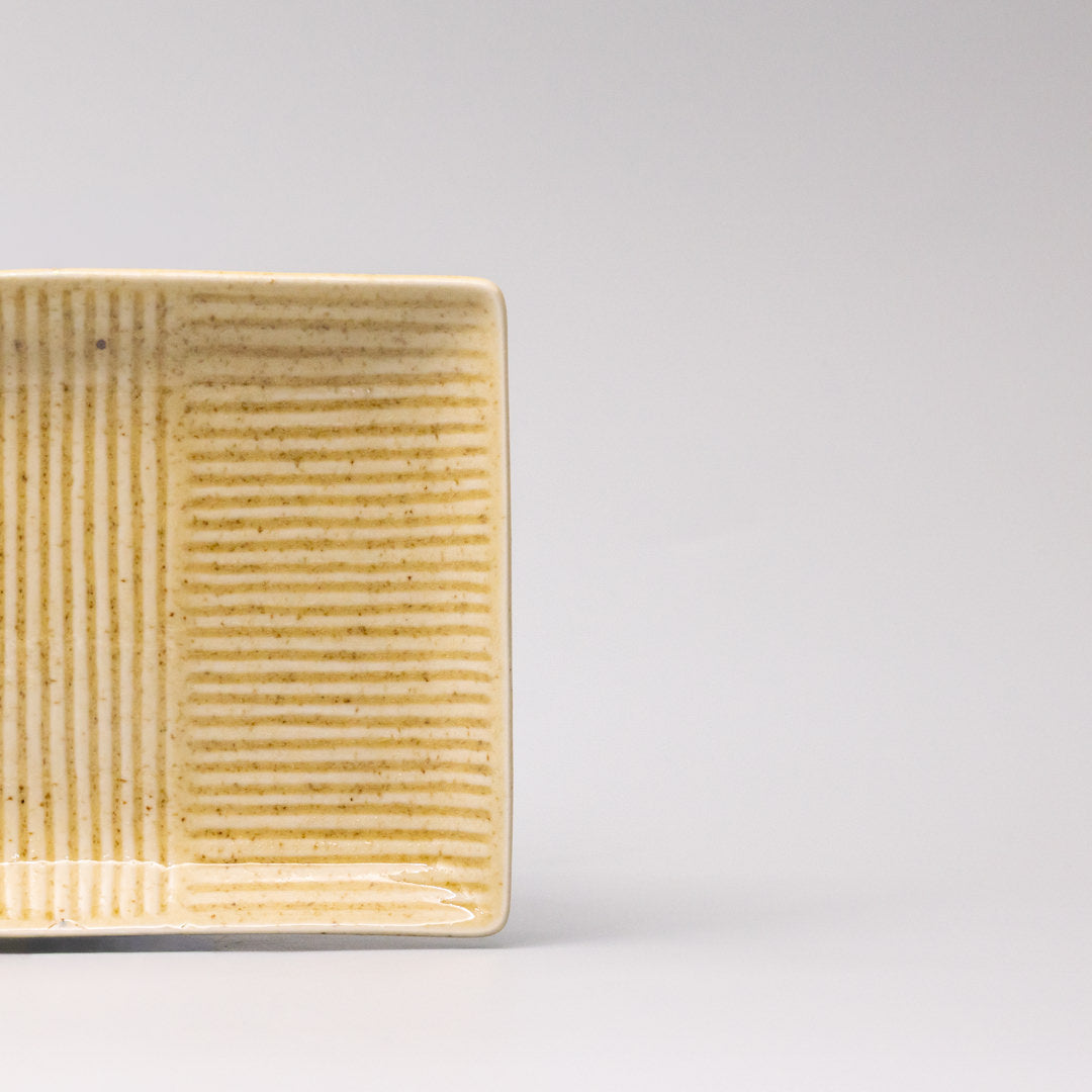 Biscuit Contour Rectangular Serving Plate 21cm