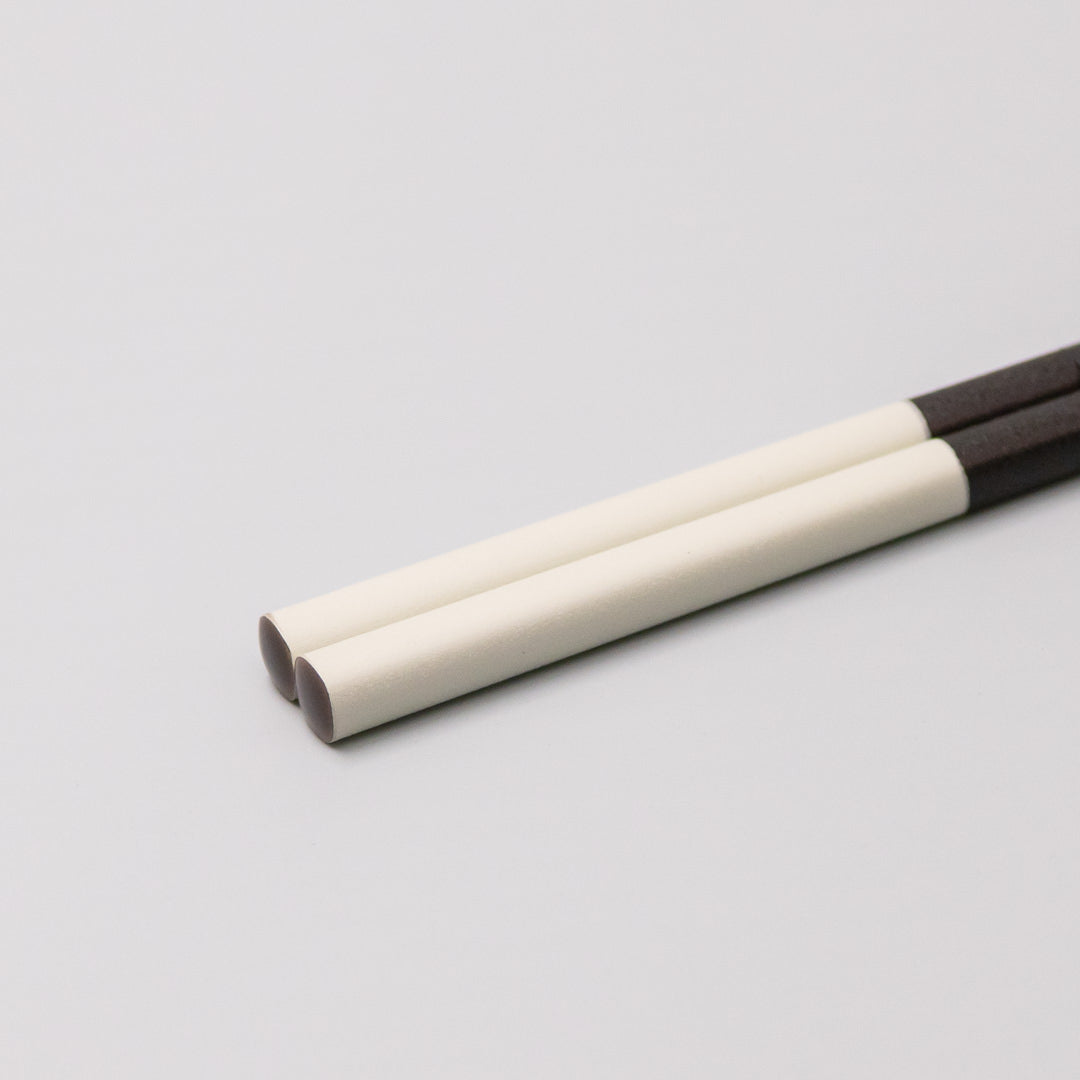 Black & White Camellia Wood Chopsticks 23cm