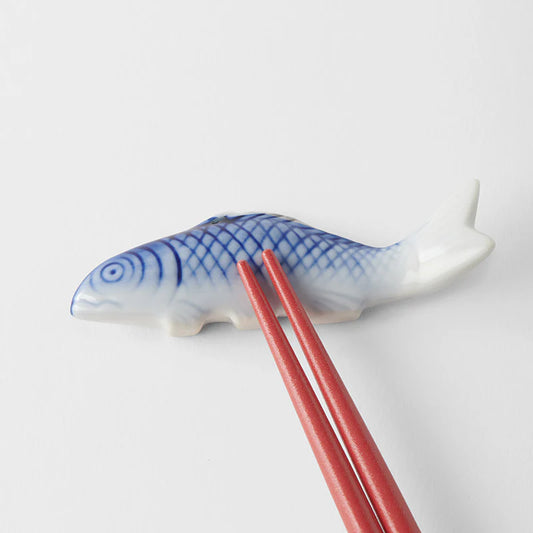 Blue & White Fish Chopstick Rest