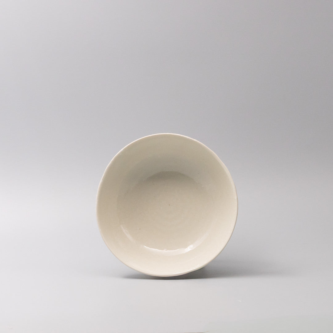 Kanso Soft White Uneven Tapas Bowl 11cm