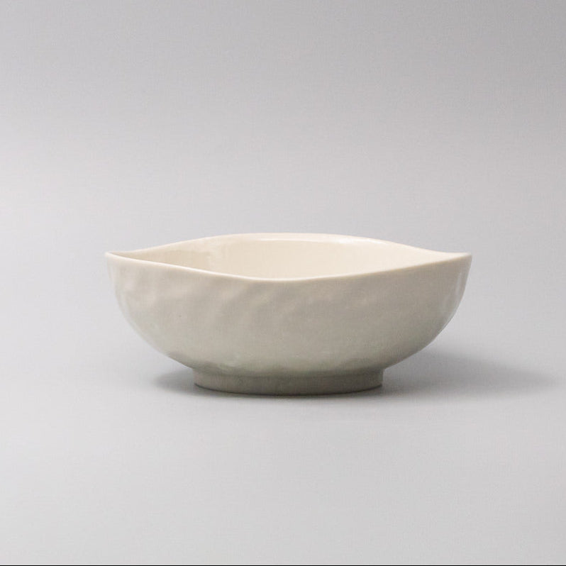 Kanso Soft White Uneven Tapas Bowl 11cm