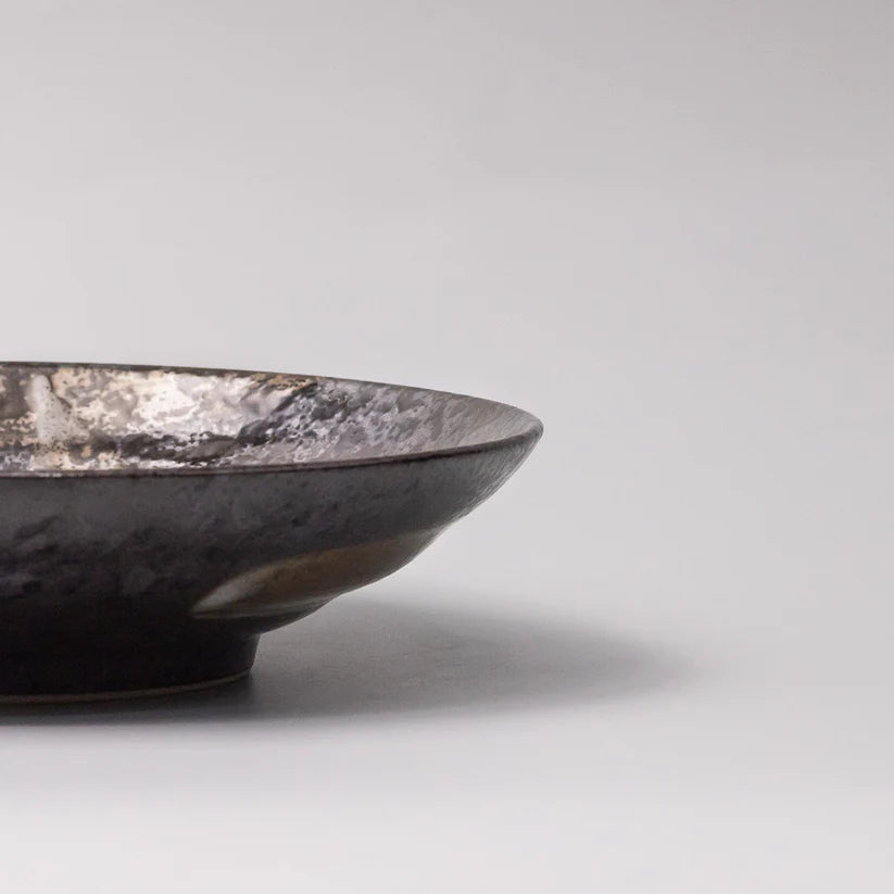 Bronze Brushstroke Shallow Bowl 23cm