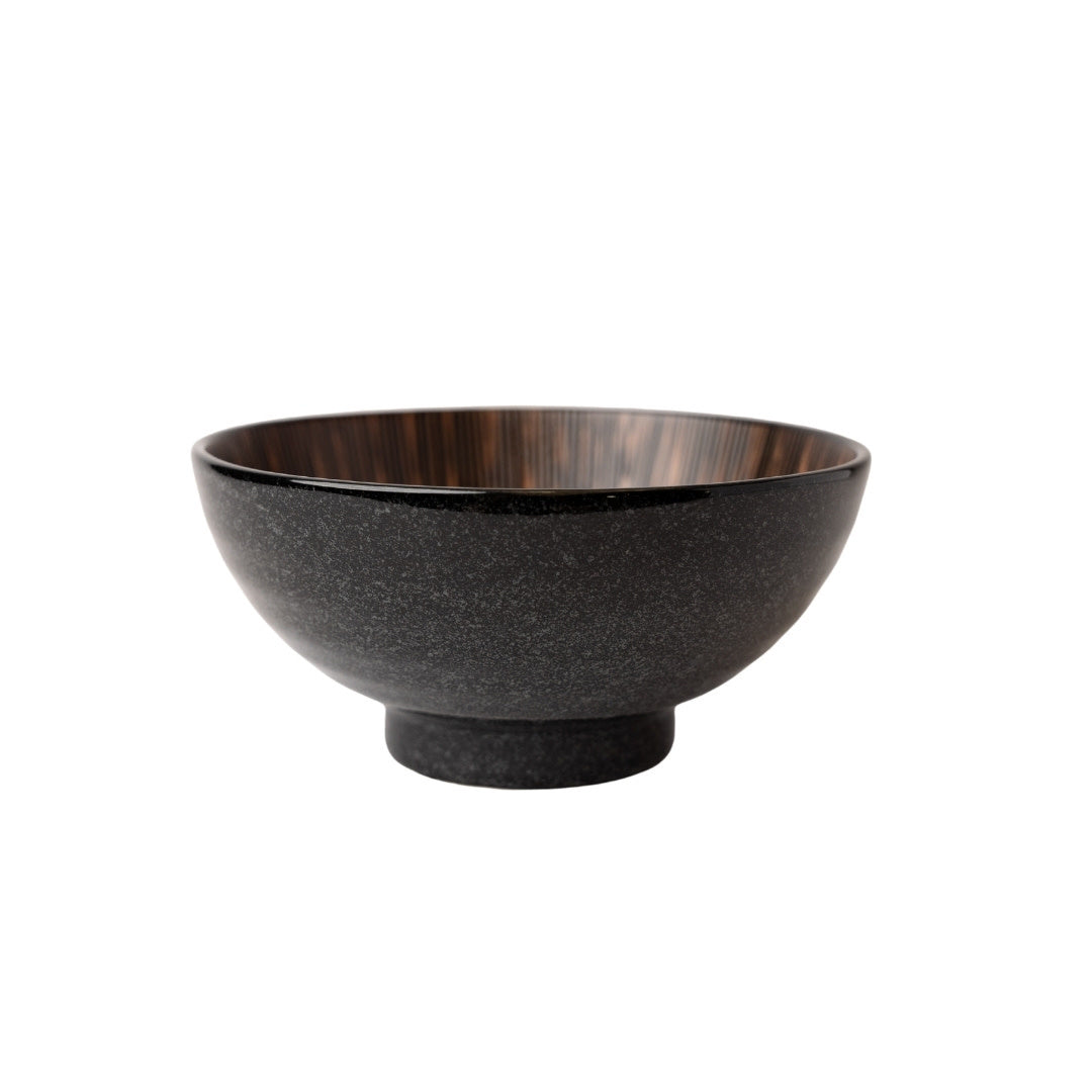 Bronze Converging Line U-Shape Bowl 19cm