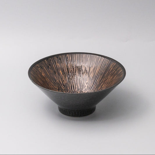 Bronze converging line Bowl 19cm