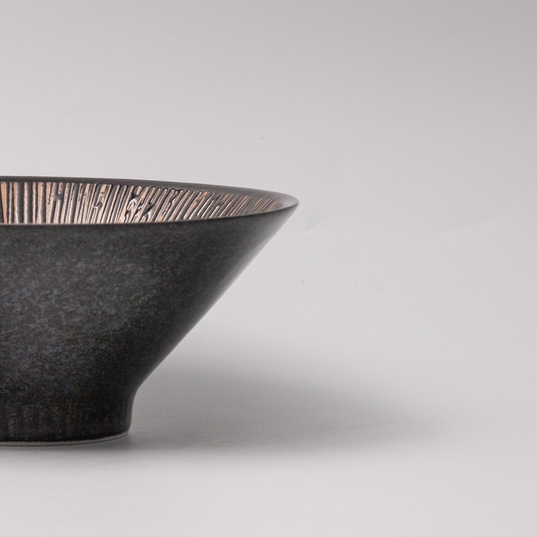 Bronze converging line Bowl 19cm