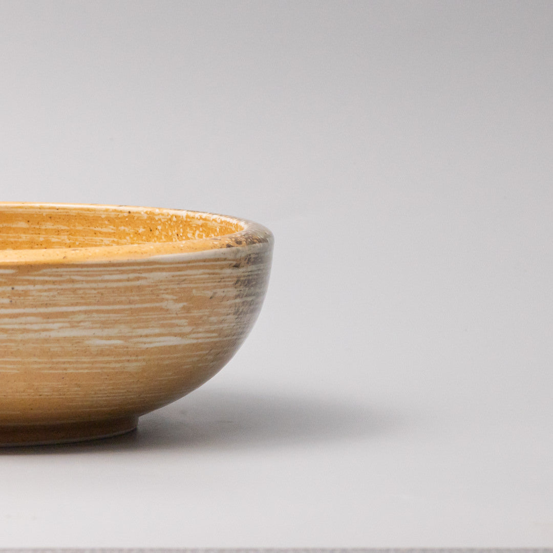 Burnt Orange thick edge bowl 24cm