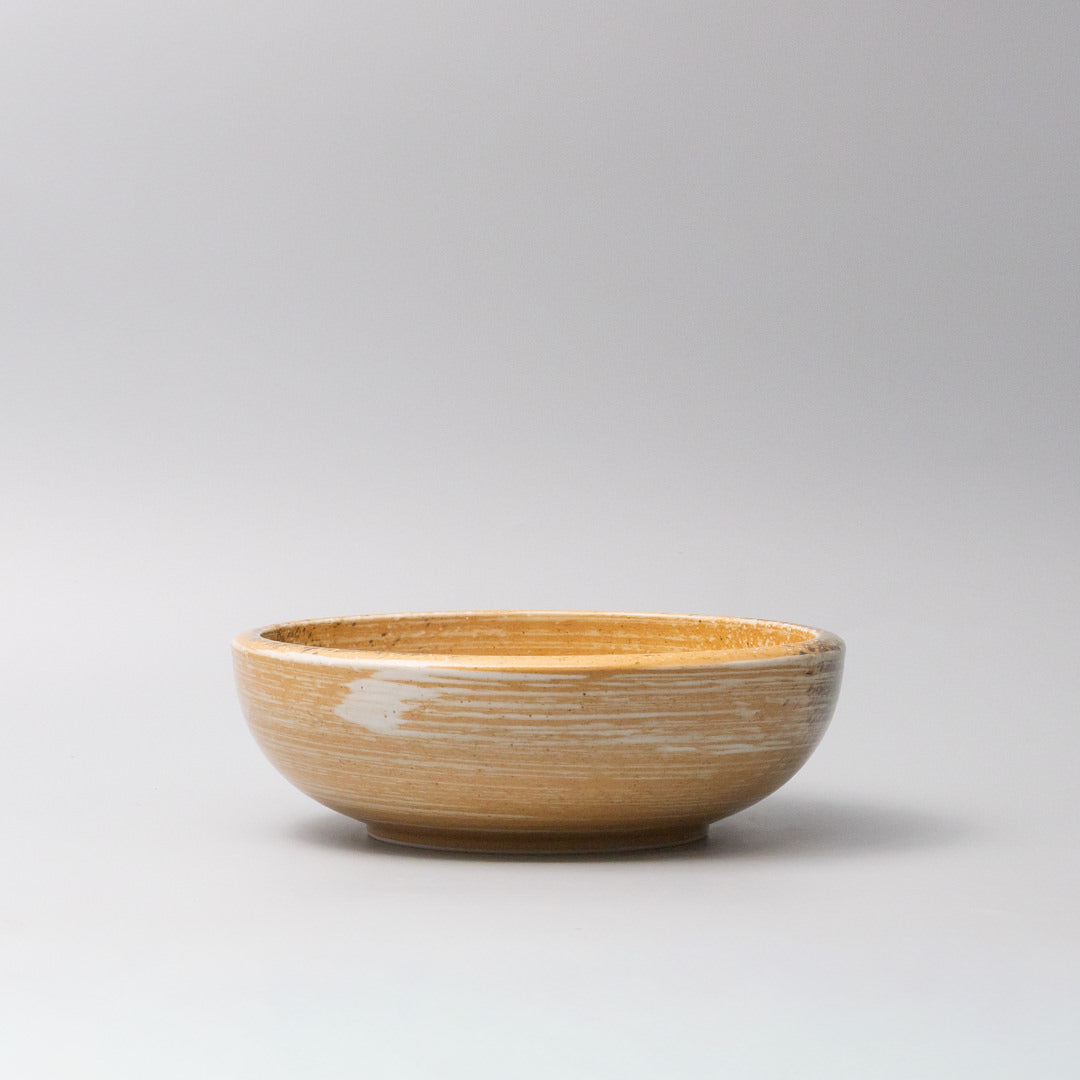 Burnt Orange thick edge bowl 24cm