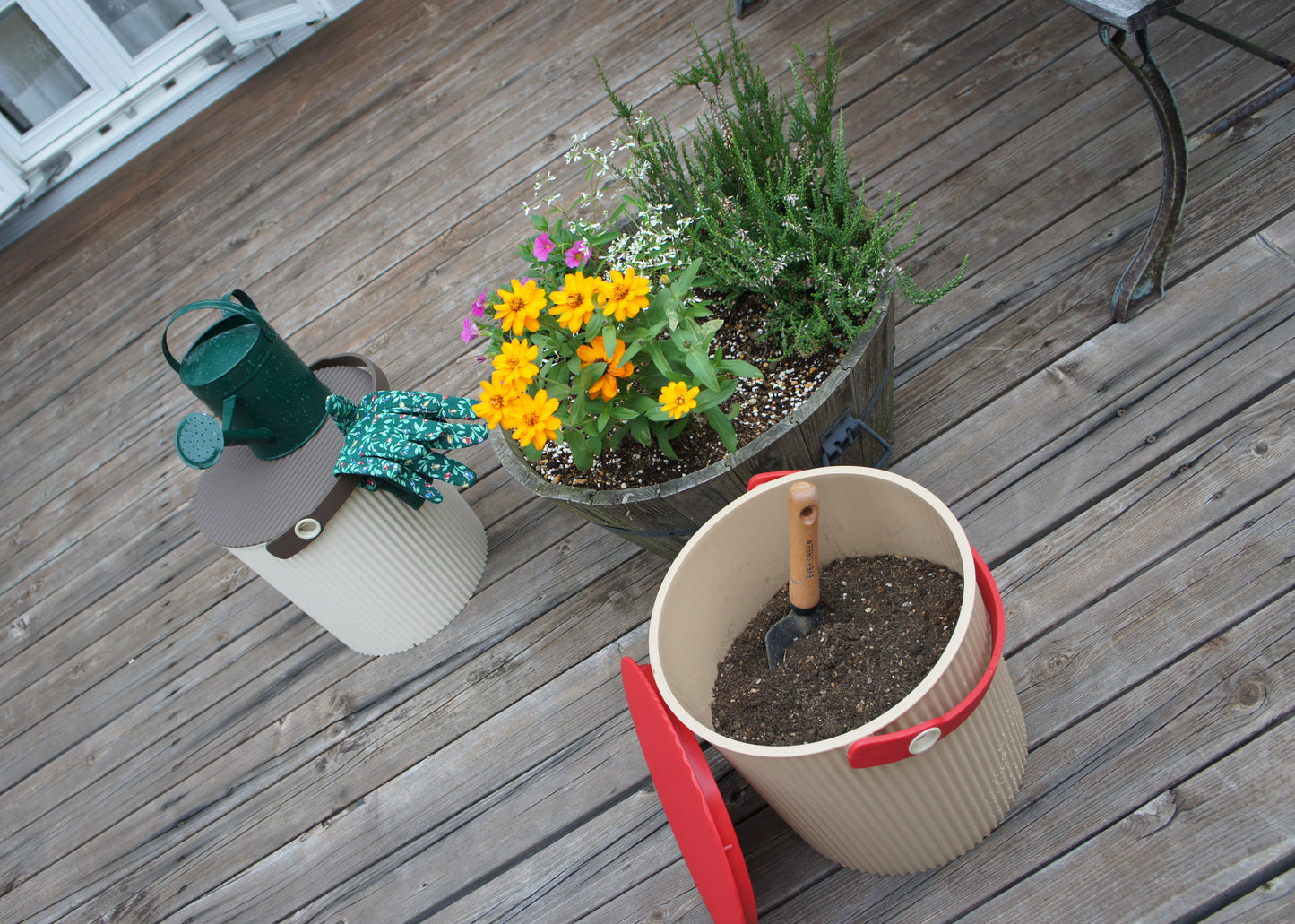 Hachiman Omnioutil L Storage Bucket 10L - Cafe Au Lait