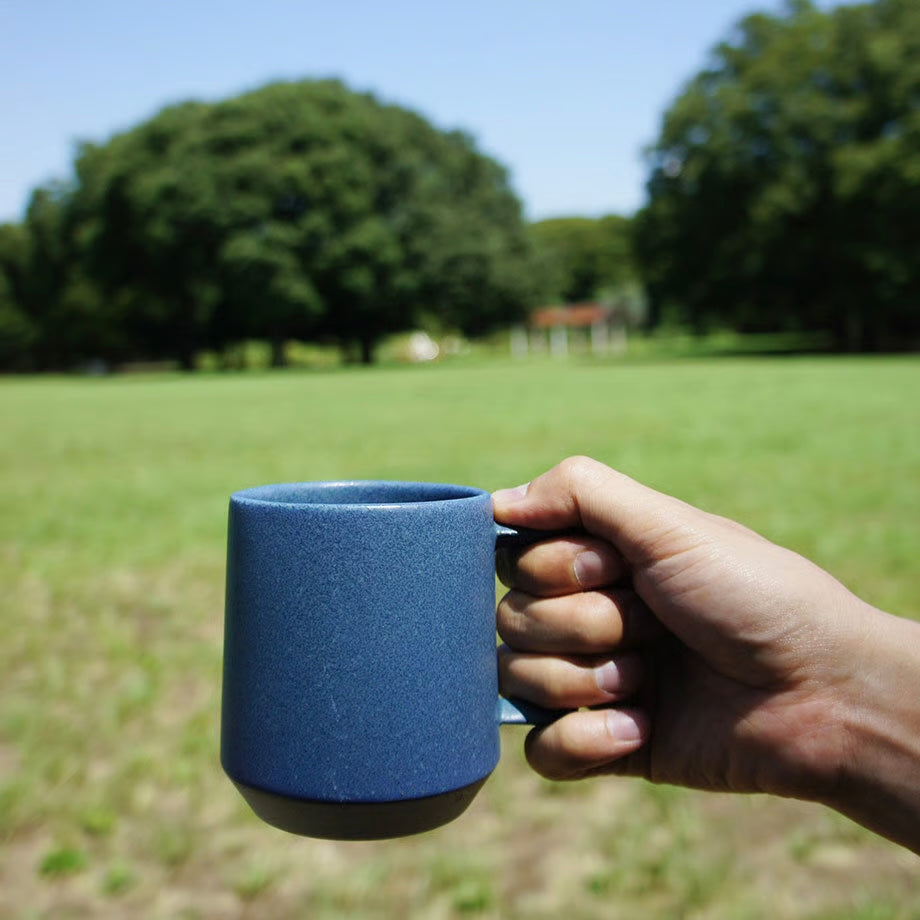 CHIPS Mat Sand Blue Gift Boxed Mug with Handle 380ml