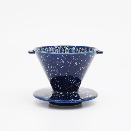 CHIPS Splash Navy & White Gift Boxed Coffee Dripper for 1-2 Cups