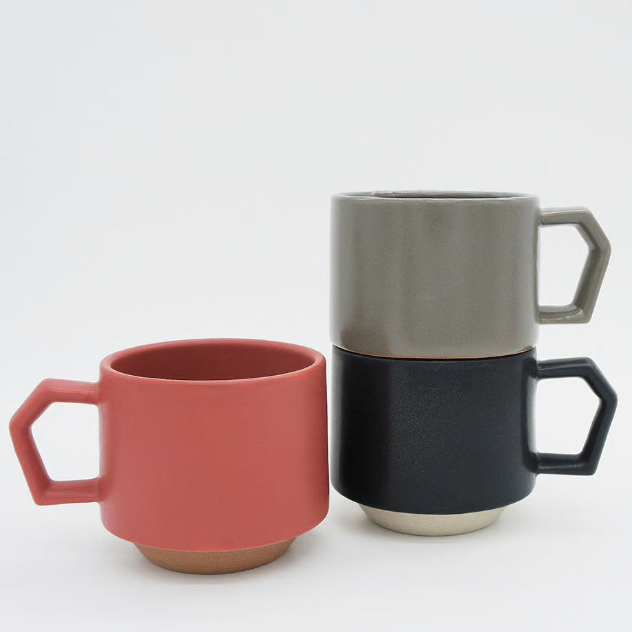 CHIPS Stack Mat Grey Gift Boxed Mug with Handle 280ml