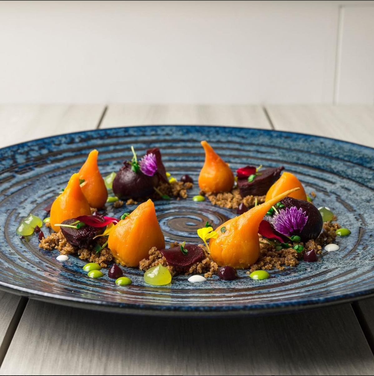 Copper Swirl side plate 19cm