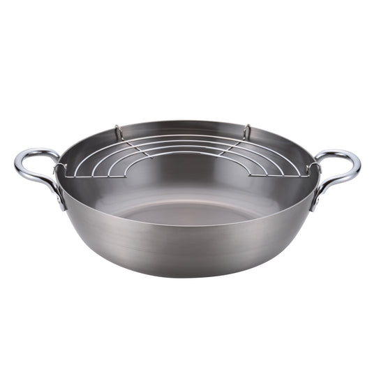Chitose Iron Tempura Deep Frying Pot 24cm