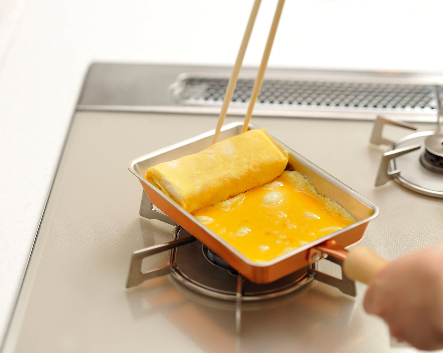 Chitose Pure Copper Egg Roll Pan 12 x 18cm