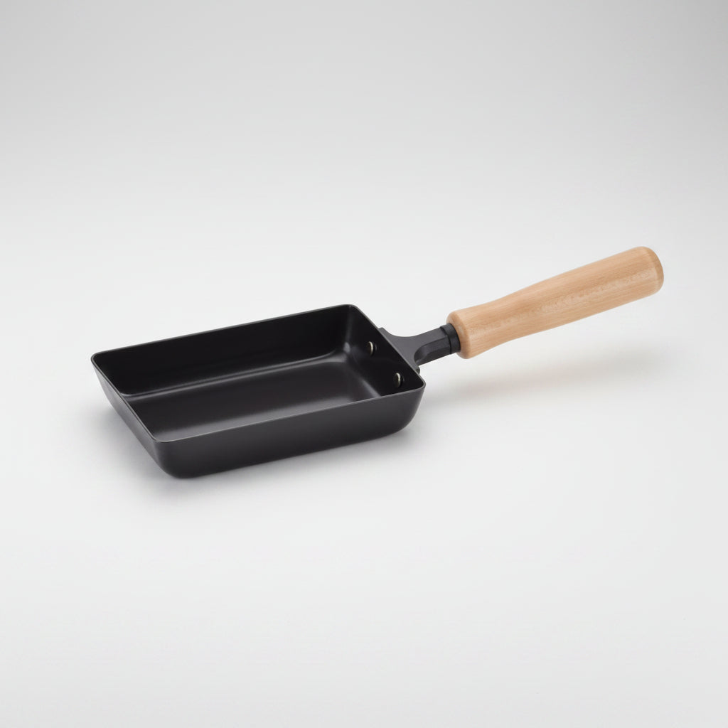 Chitose Wooden-Handled Iron Egg Roll Pan 9.5 x 15cm