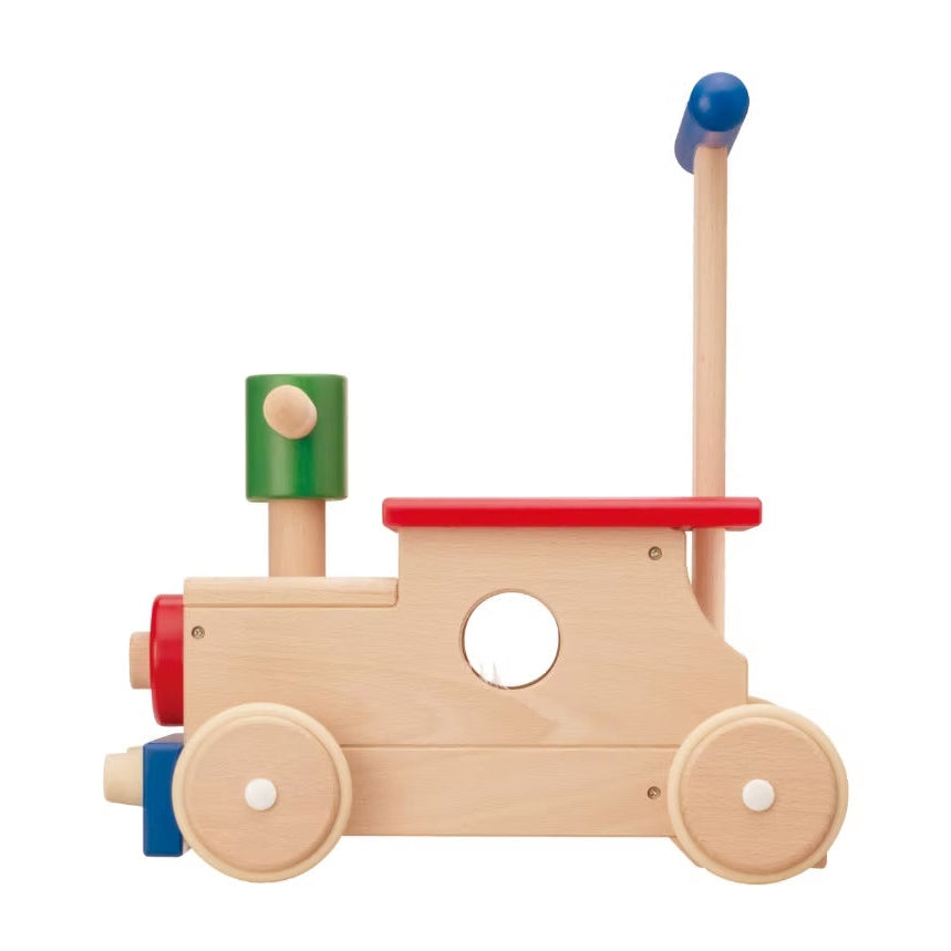 Tetetoys Coloured Wooden Choo Choo Train Rider & Walker – Made In Japan UK