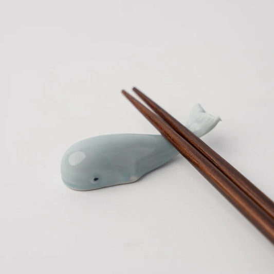 Ice Blue Whale Chopstick Rest