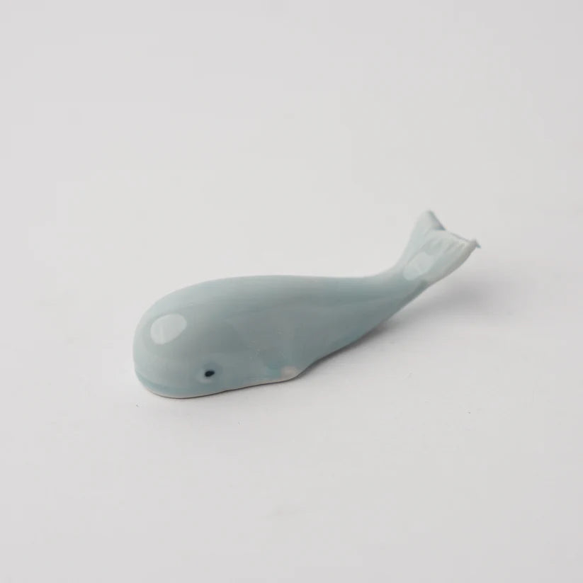 Ice Blue Whale Chopstick Rest