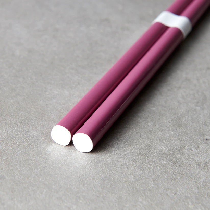 Lacquered Plum & White Chopsticks 23cm
