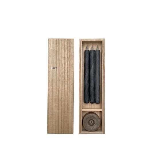 Cosmic Hemp & Charcoal Warosoku Candle Gift Set
