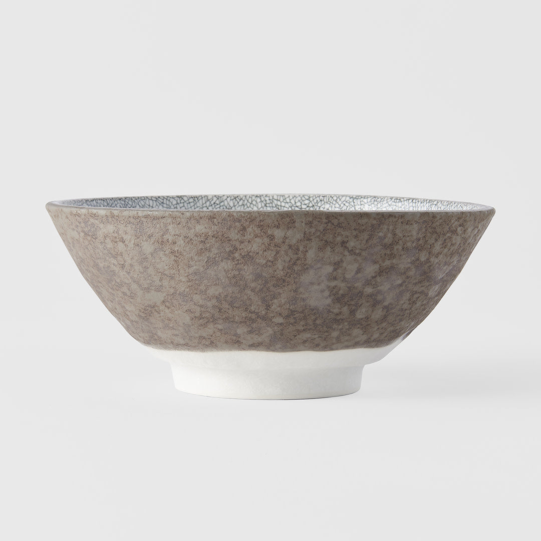 Crazed Grey Udon Bowl 20cm Made In Japan UK